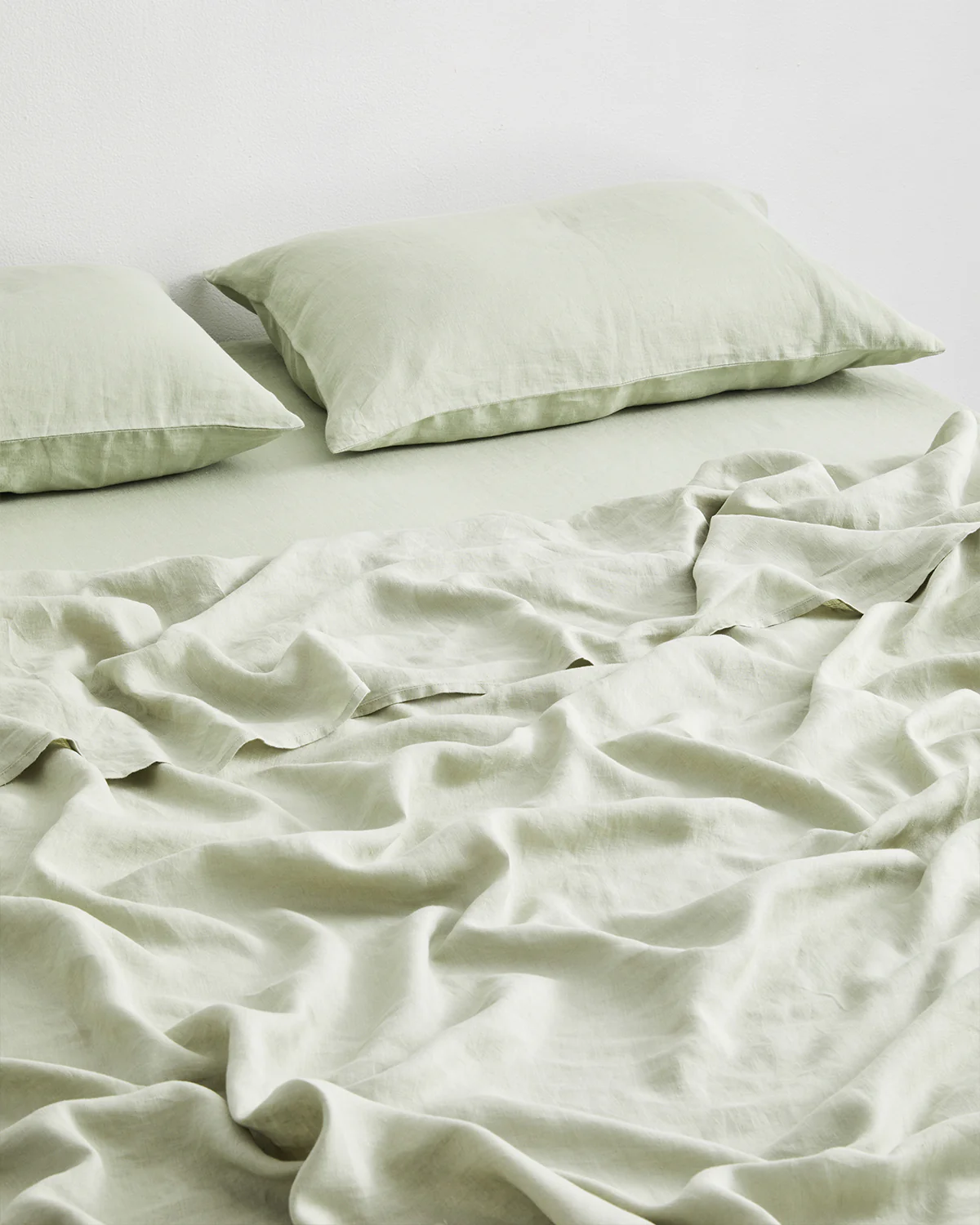 Sage 100% French Flax Linen Sheet Set - Image 3