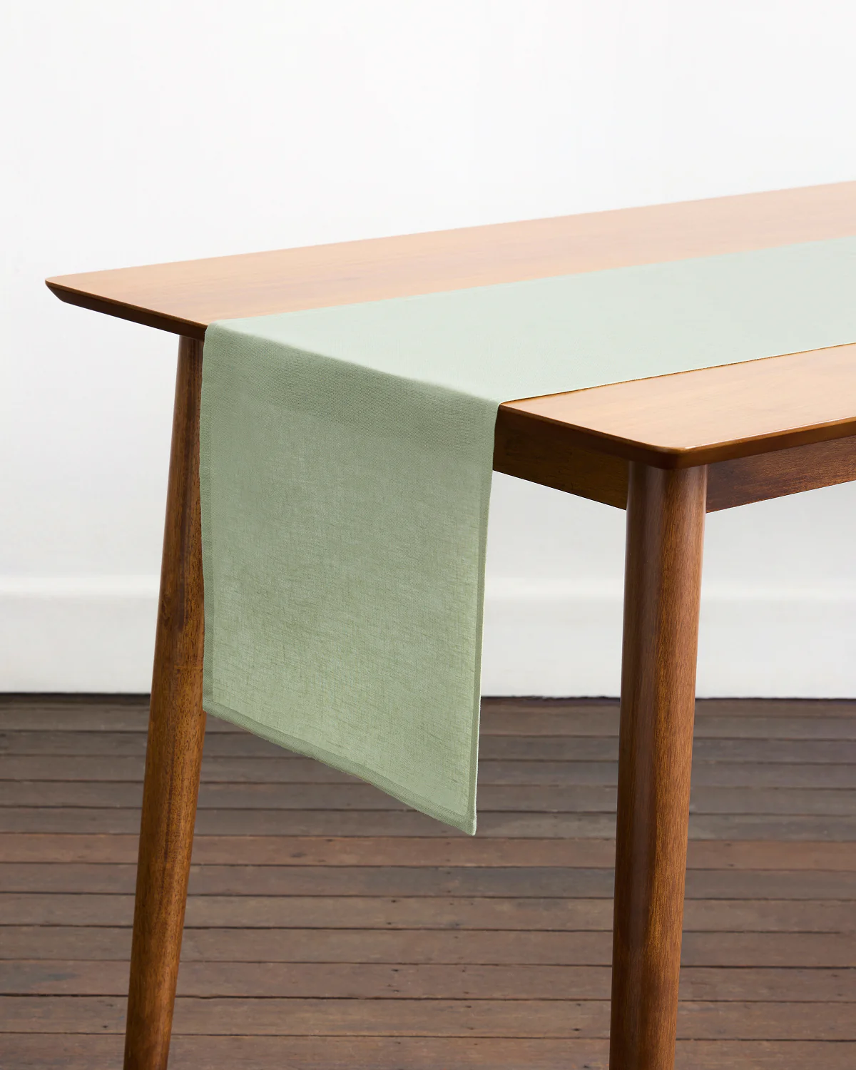 Sage 100% French Flax Linen Table Runner - Image 4