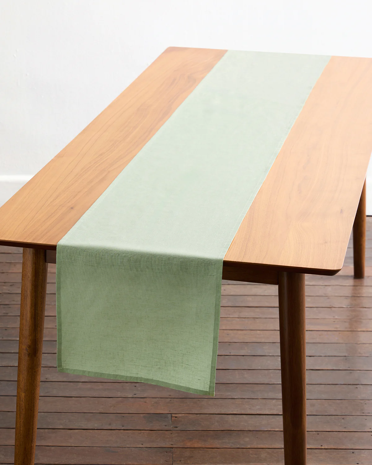Sage 100% French Flax Linen Table Runner - Image 5