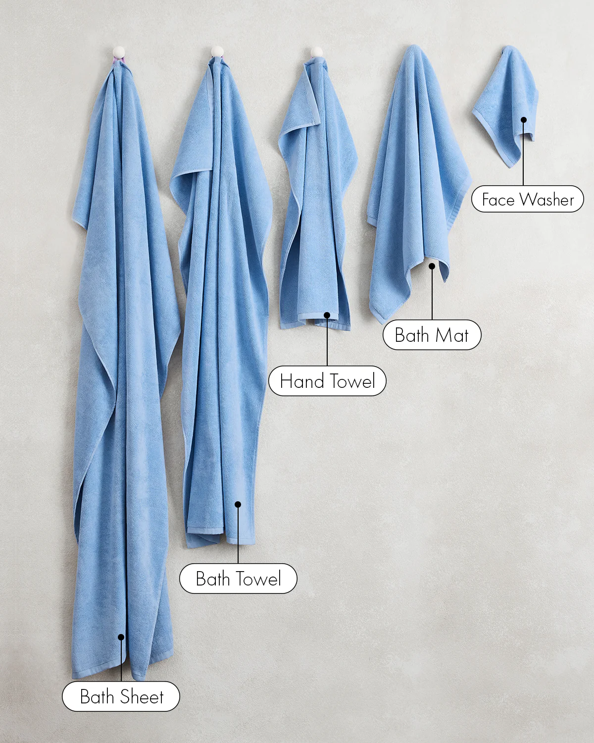 Sky 100% Cotton Terry Bath Mat - Image 5