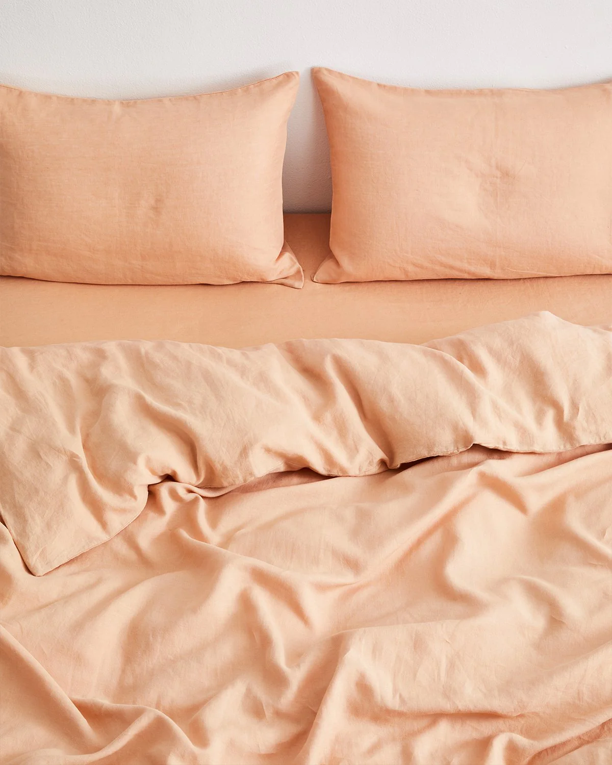 Terracotta 100% French Flax Linen Bedding Set - Image 4