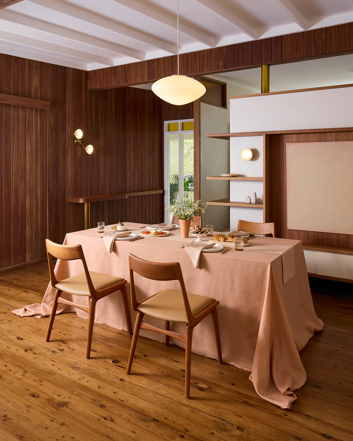 Terracotta 100% French Flax Linen Table Runner - Image 3