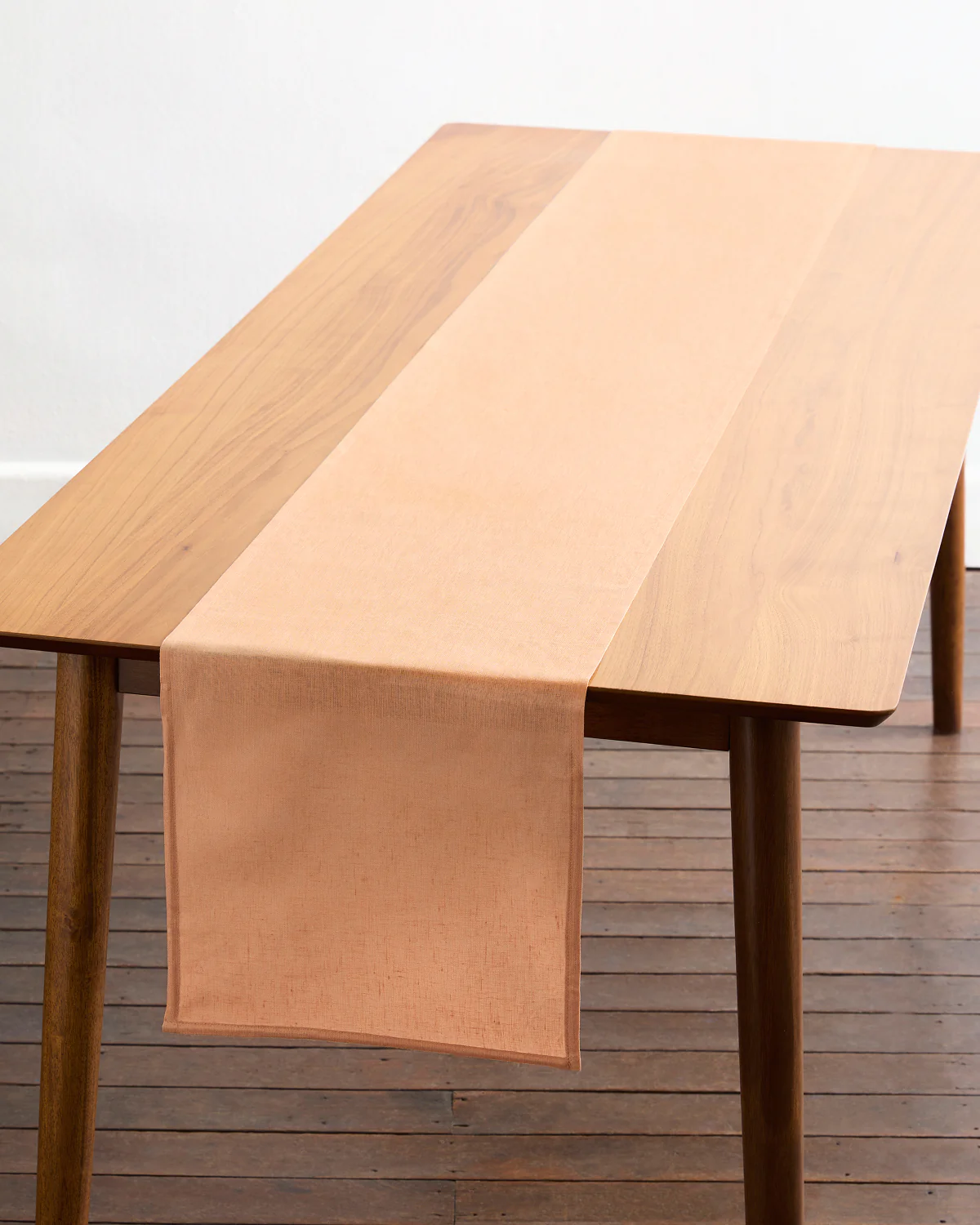 Terracotta 100% French Flax Linen Table Runner - Image 5