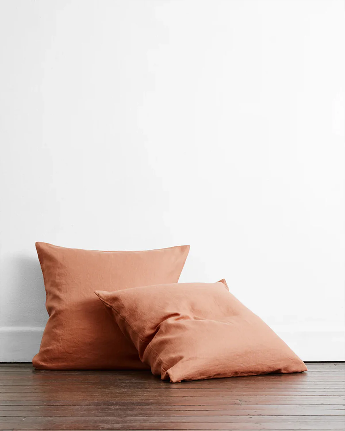 Terracotta & Hazelnut 100% French Flax Linen Quilt Bedding Bundle - Image 6