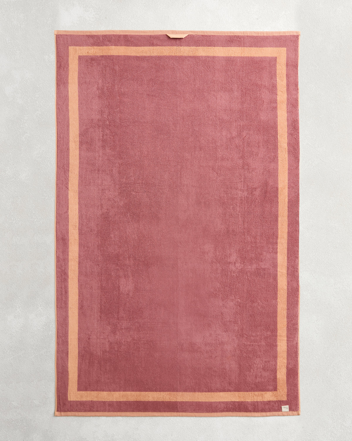 Terracotta & Pink Clay Two-Toned 100% Cotton Terry Bath Sheet - Image 6