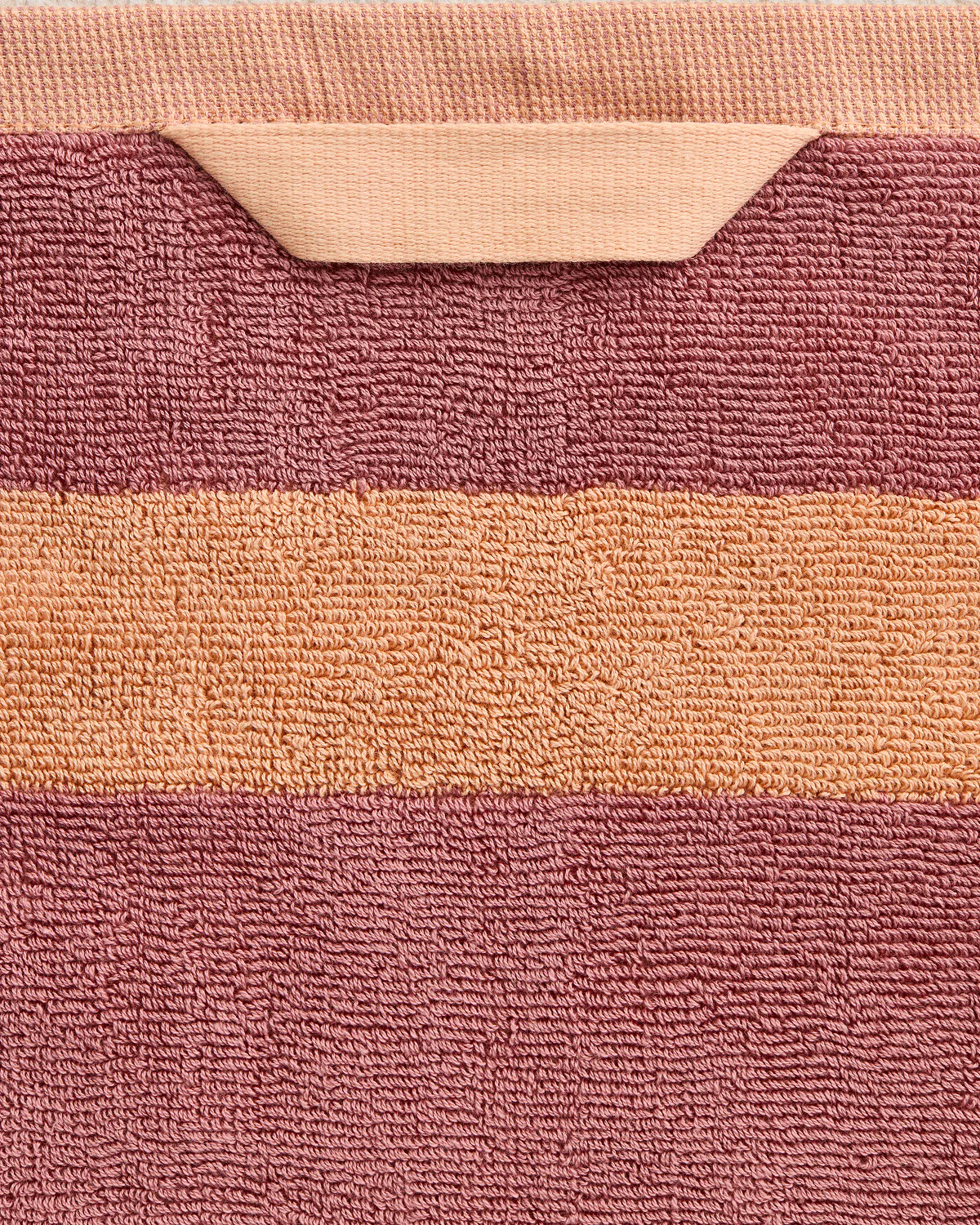 Terracotta & Pink Clay Two-Toned 100% Cotton Terry Bath Sheet - Image 7