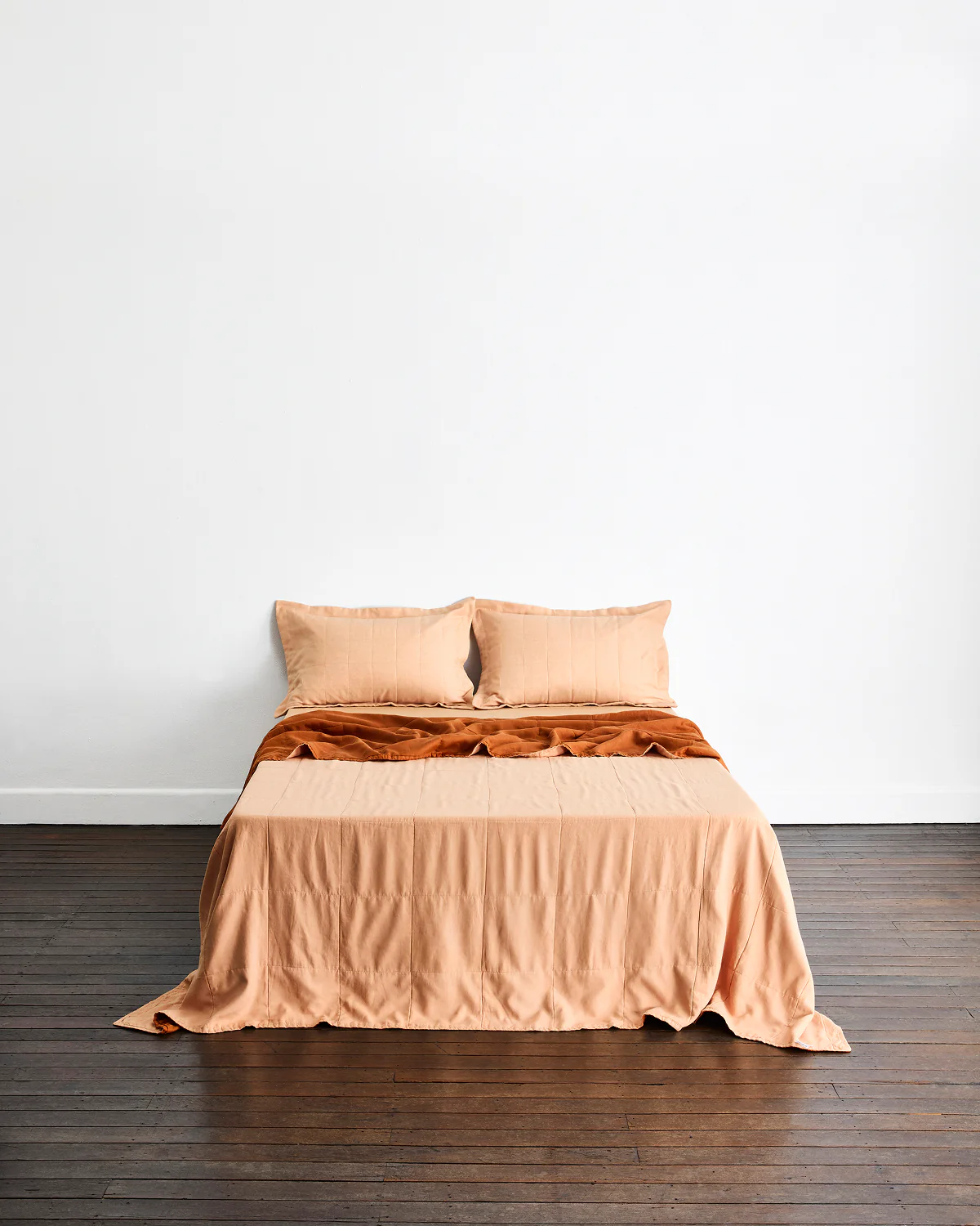 Terracotta & Rust Two-Tone Quilt - Image 2