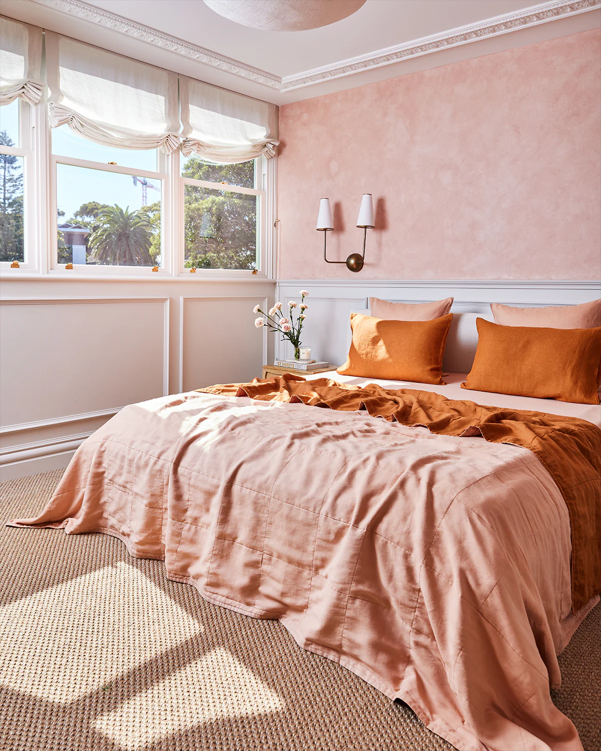 Terracotta & Rust Two-Tone Quilt - Image 5