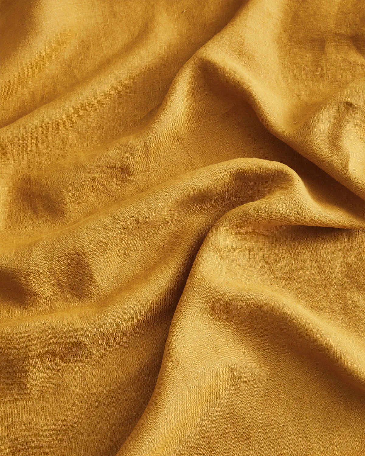 Turmeric 100% French Flax Linen Flat Sheet - Image 4