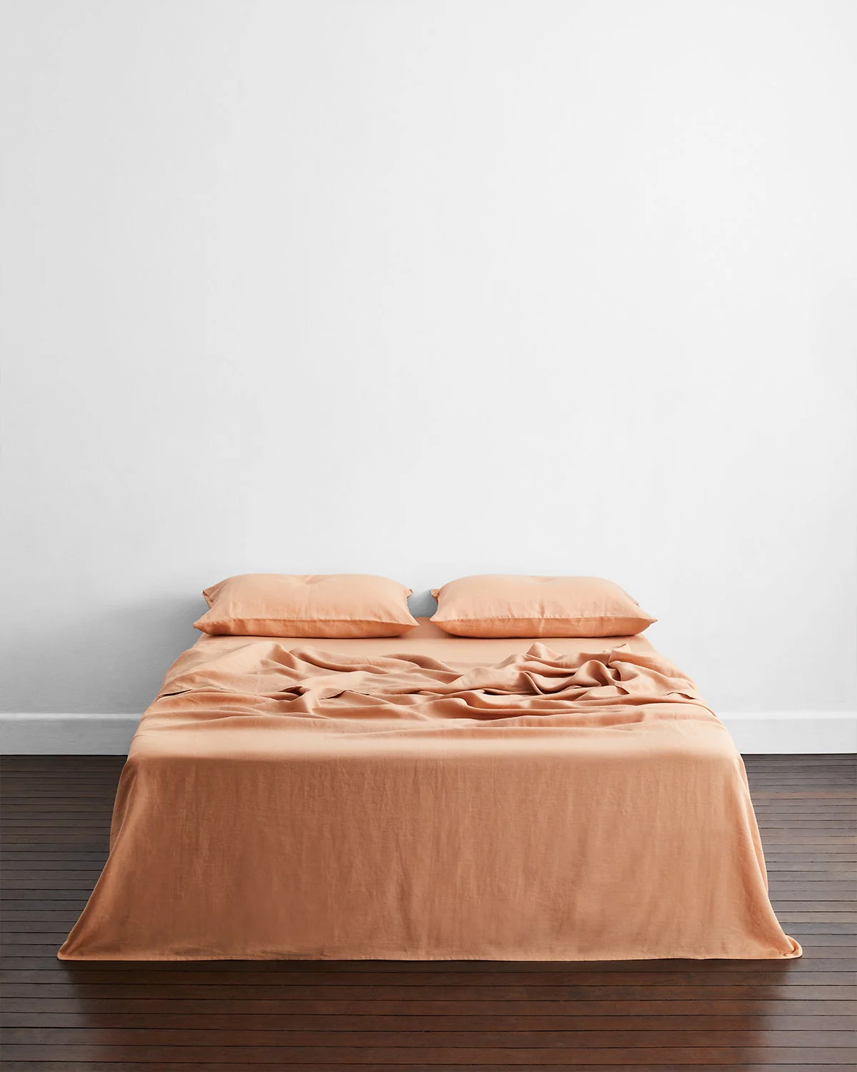 Turmeric & Terracotta 100% French Flax Linen Bedding Bundle - Image 4