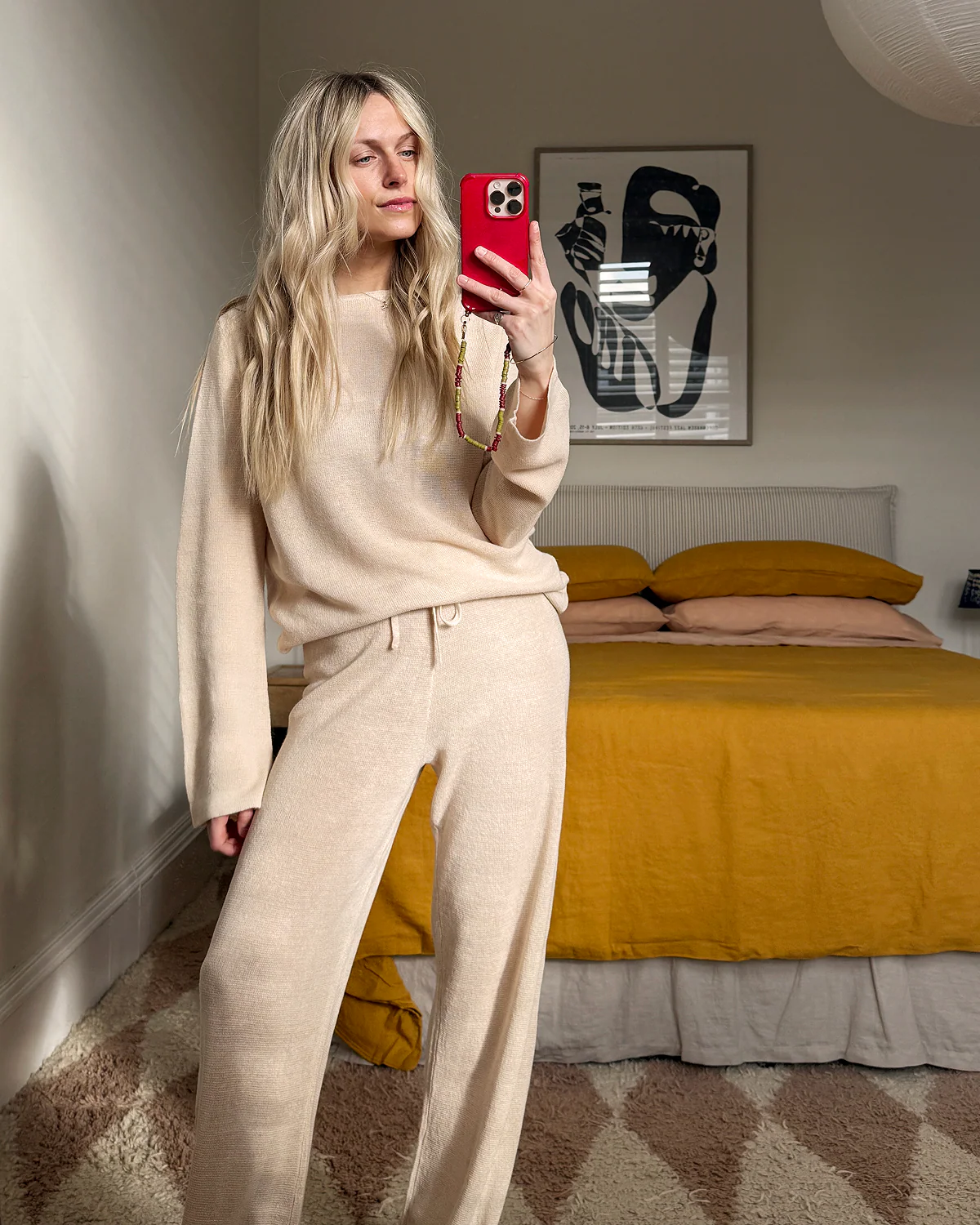 Veranda Linen Knit Pants in Oatmeal - Image 6