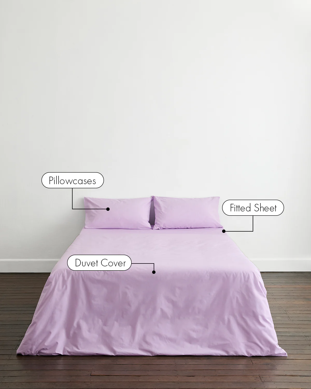 Violet 100% Organic Cotton Bedding Set - Image 2
