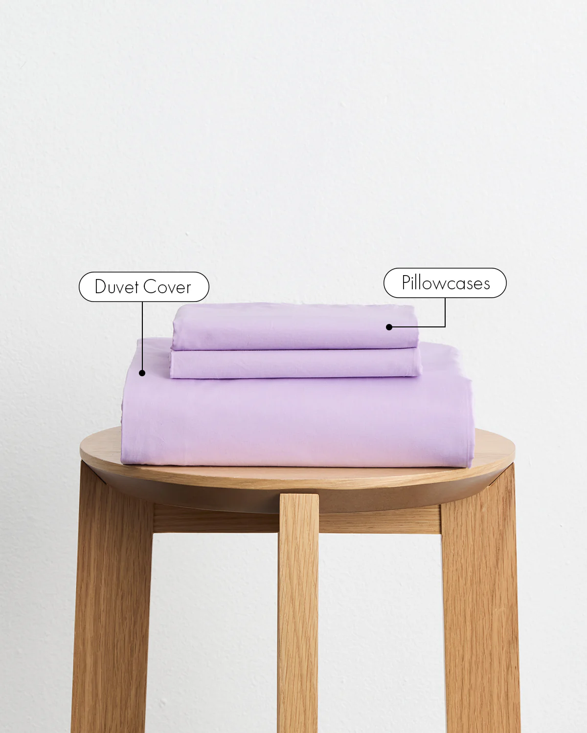 Violet 100% Organic Cotton Duvet Cover Set - Image 2