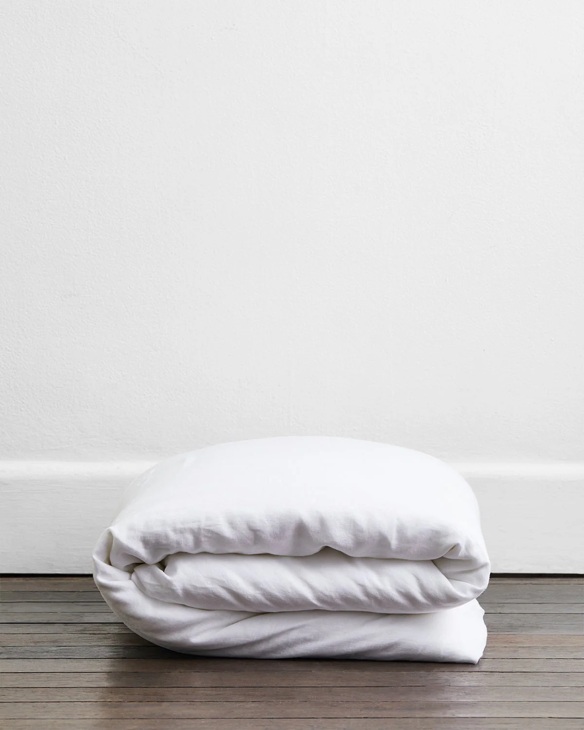 White 100% French Flax Linen Bedding Bundle - Image 3