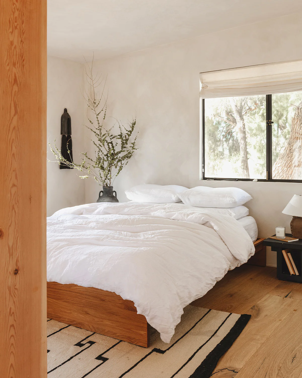 White 100% French Flax Linen Bedding Set - Image 5